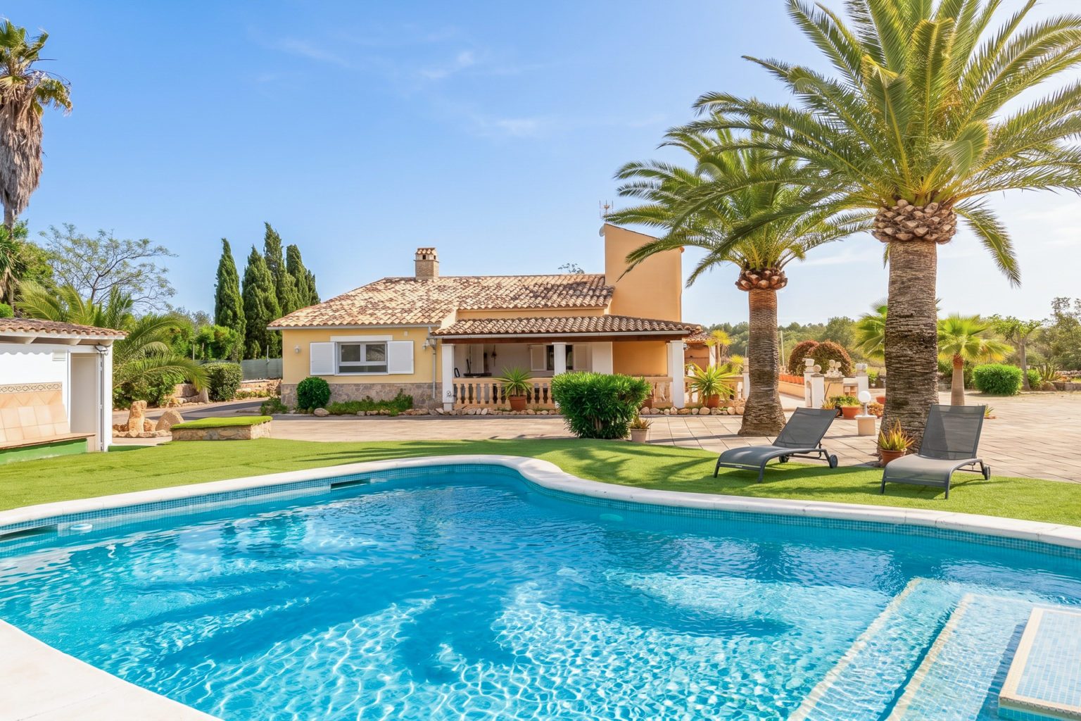Renovated finca with pool, garage and guest house 2